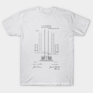 Electric Current Meter Vintage Patent Hand Drawing T-Shirt